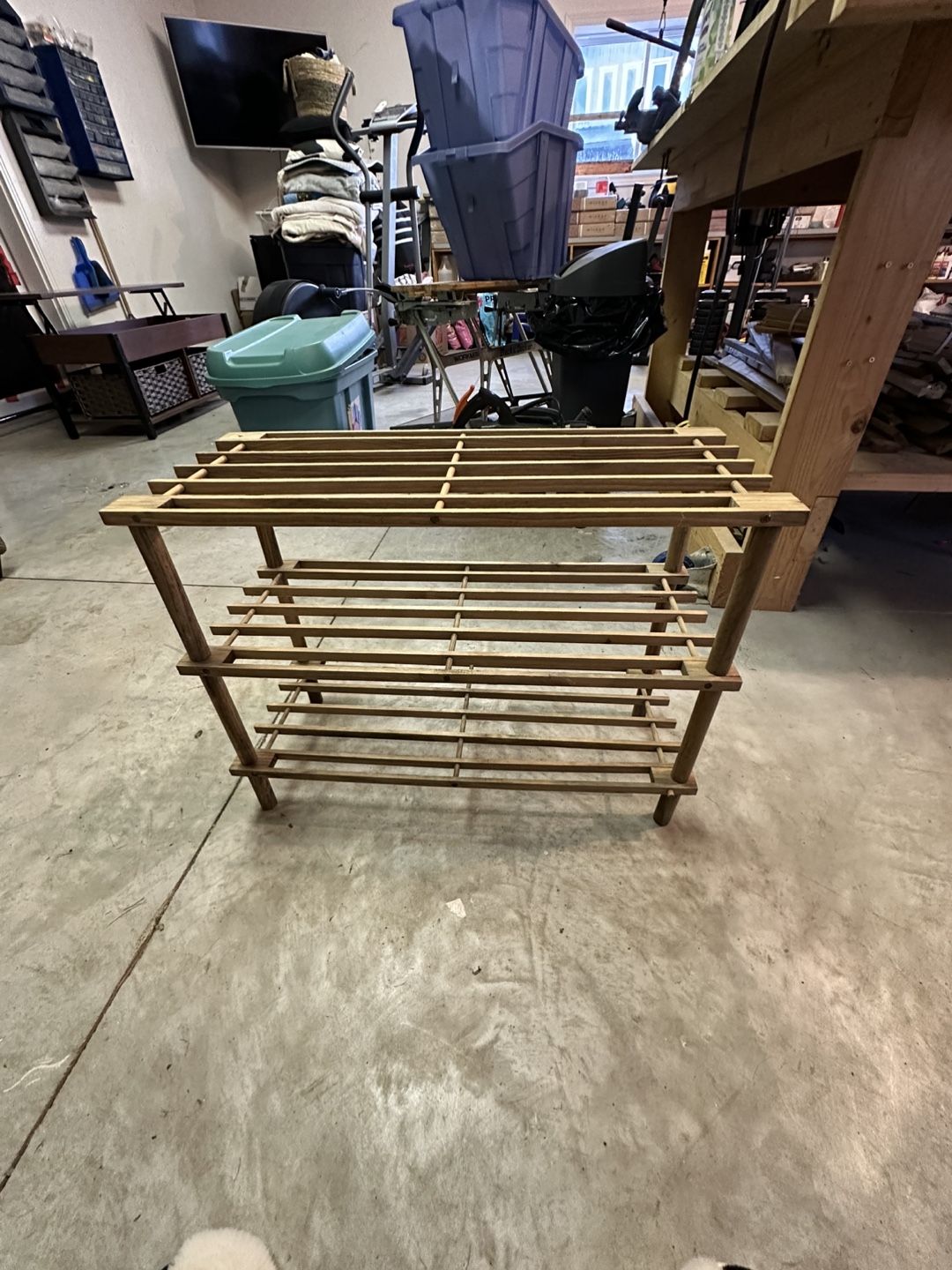 Wooden Shoe Rack