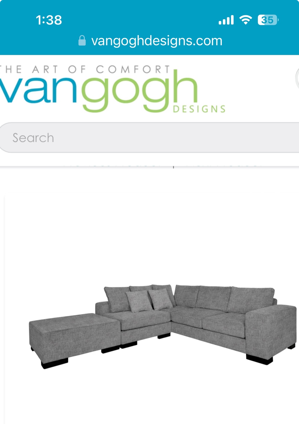 Fabric Ottoman from Van Gogh Designs - photo 3