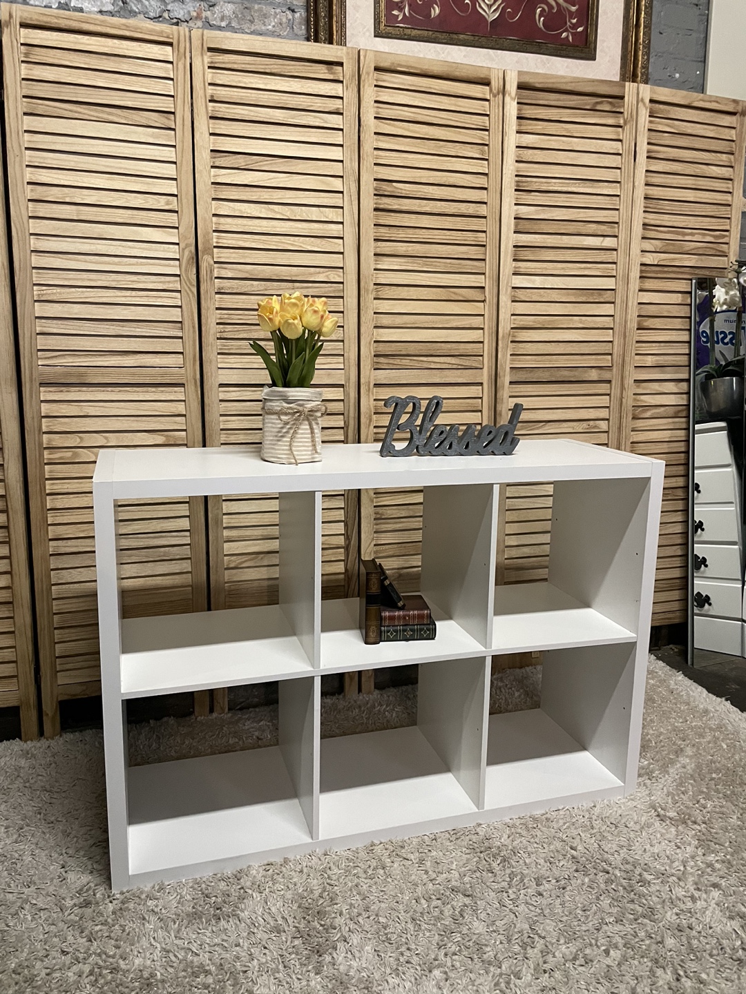 White 6 Cube Organizer Shelf - photo 3