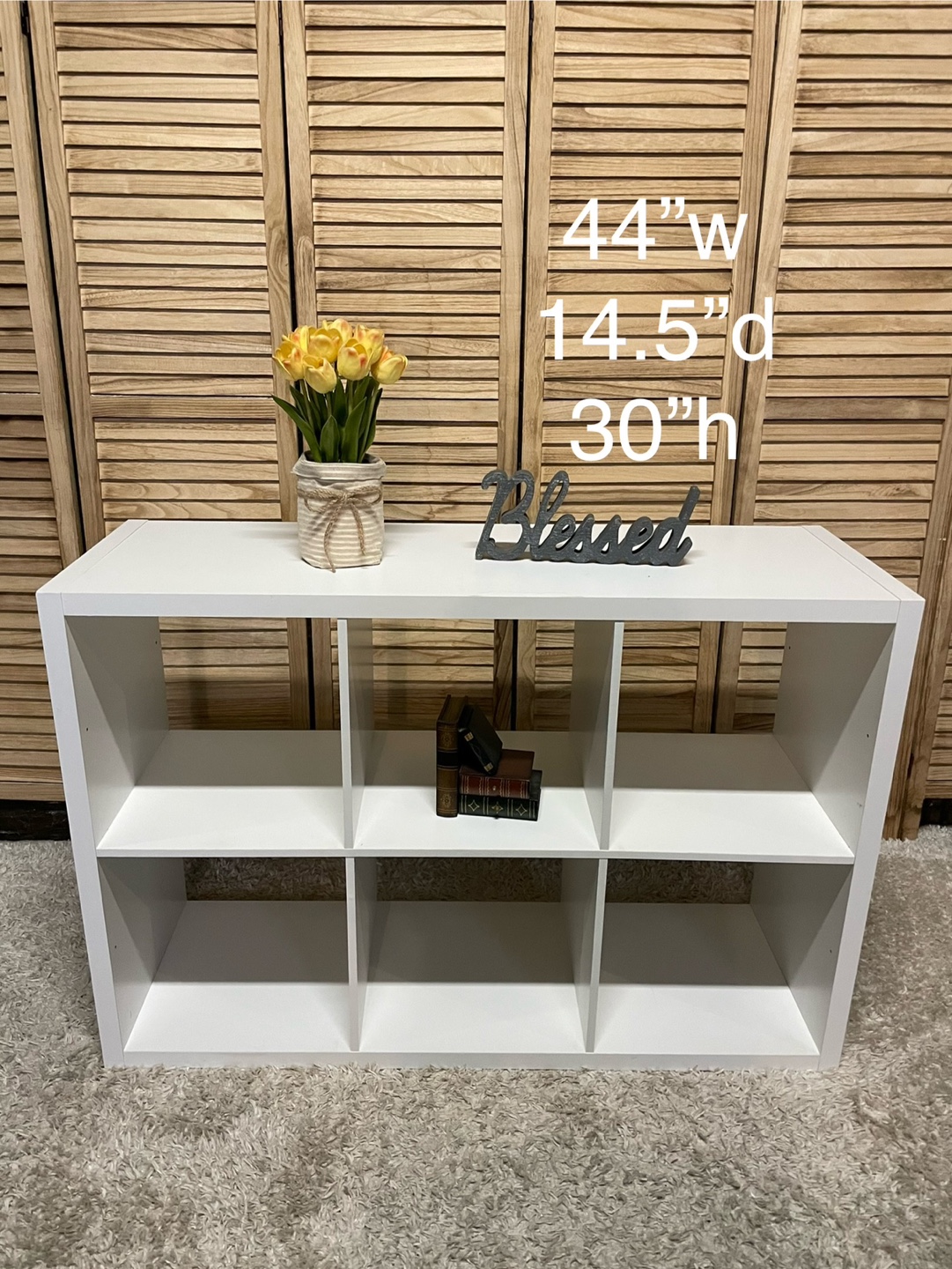 White 6 Cube Organizer Shelf - photo 4