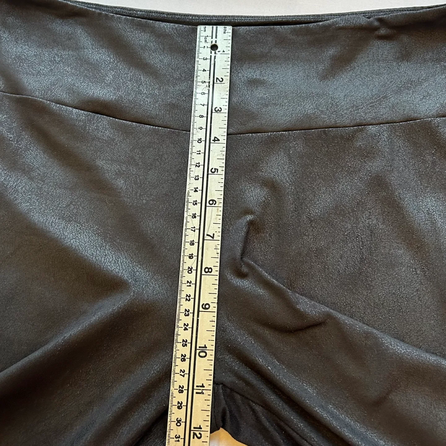 Lily Morgan Coated Faux Leather Leggings Womens Size L image indicator(8)