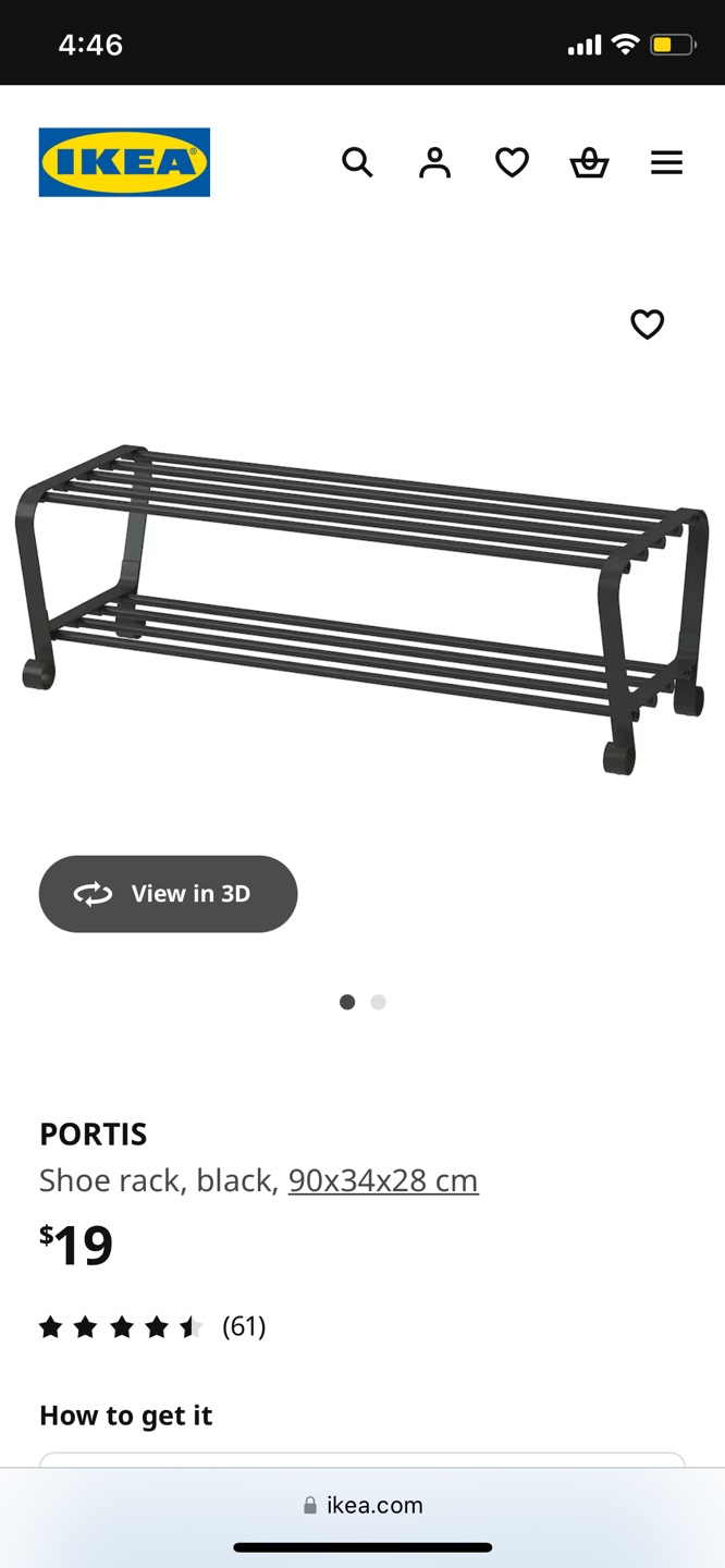 IKEA PORTIS Shoe Rack