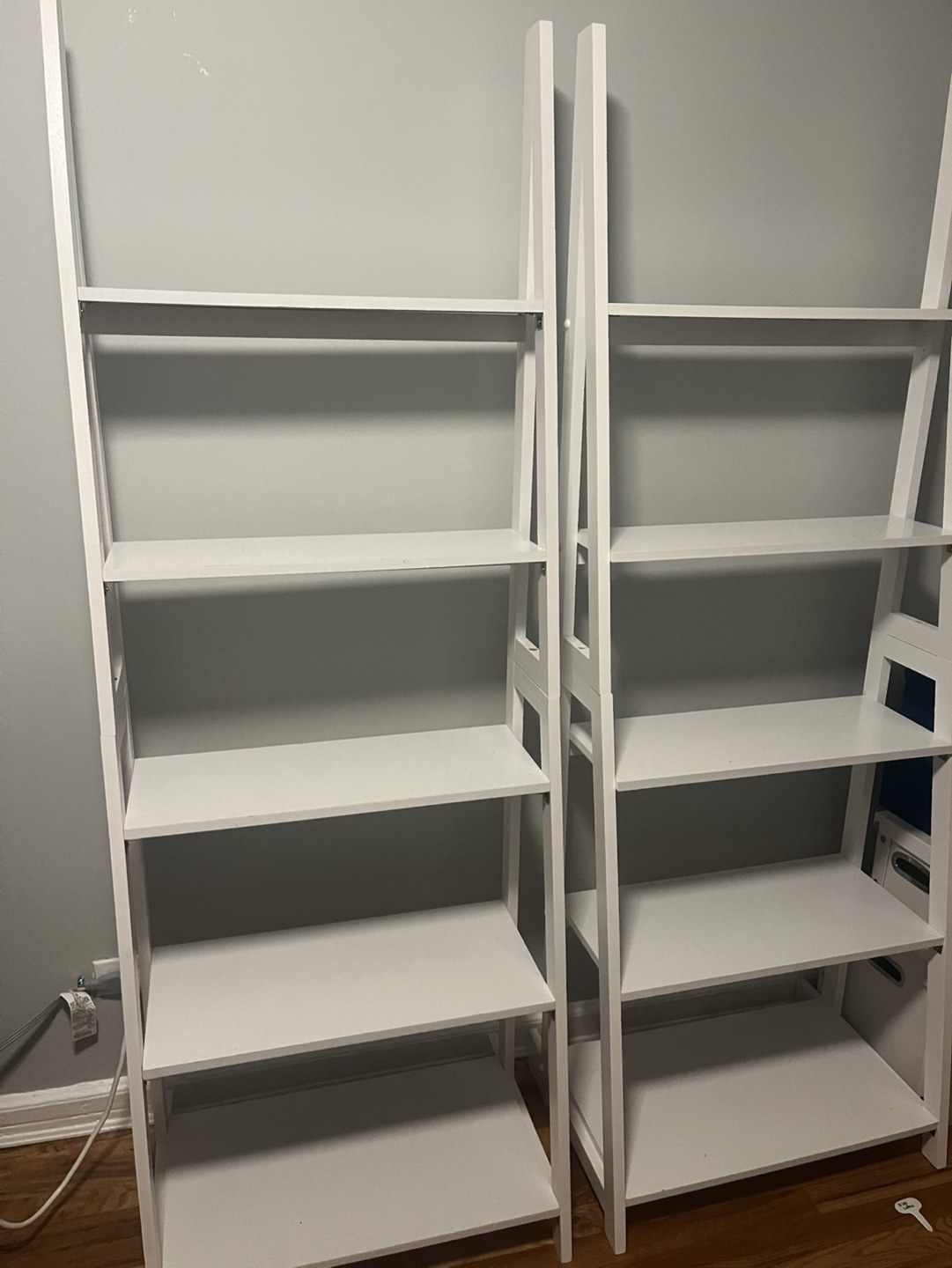 2 White Ladder Bookshelves for Free - photo 2