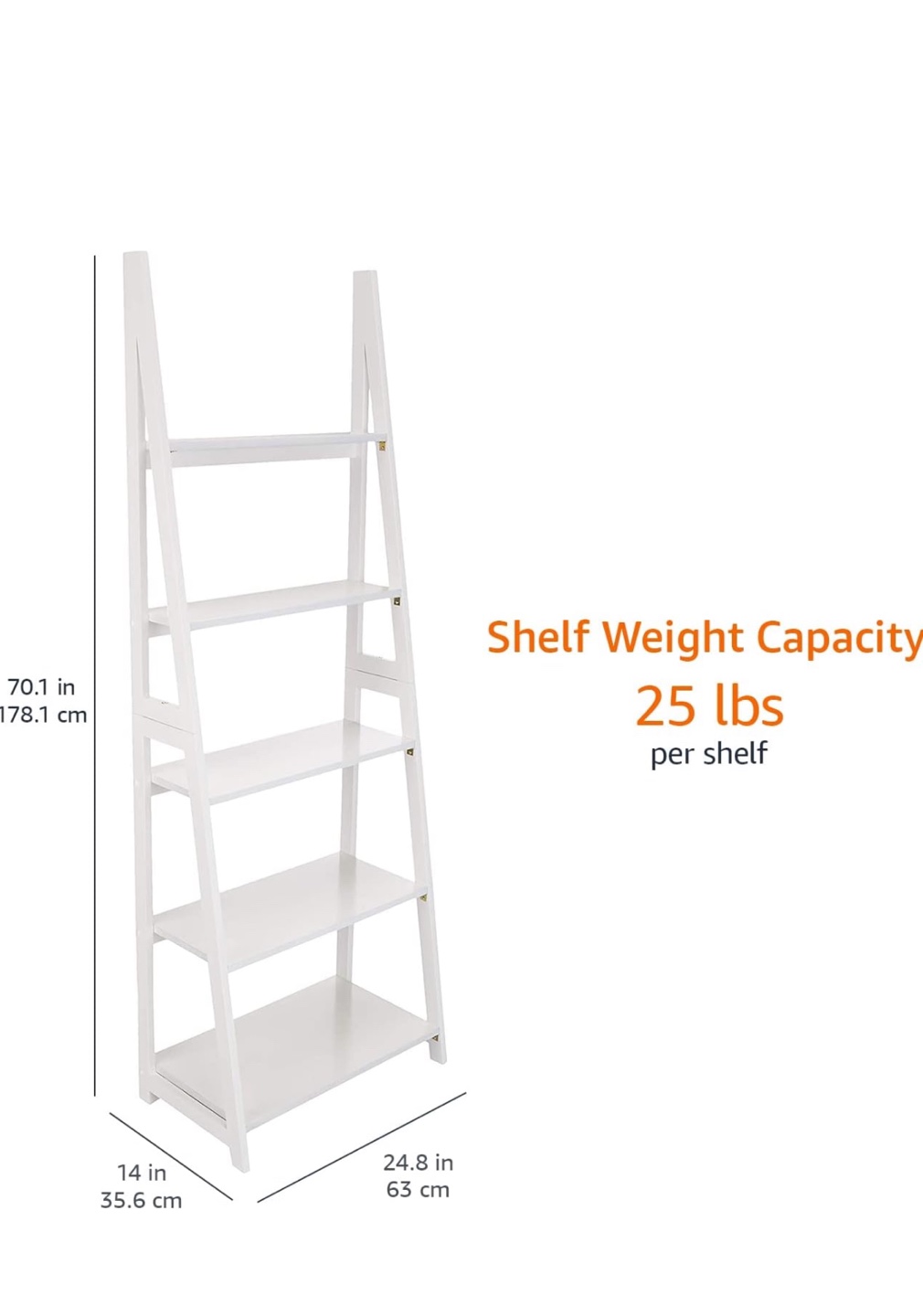 2 White Ladder Bookshelves for Free - photo 3