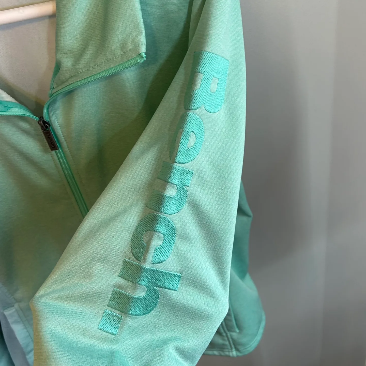 Bench Mint Green Fitted Zip Up Lightweight Jacket Size XL image indicator(2)