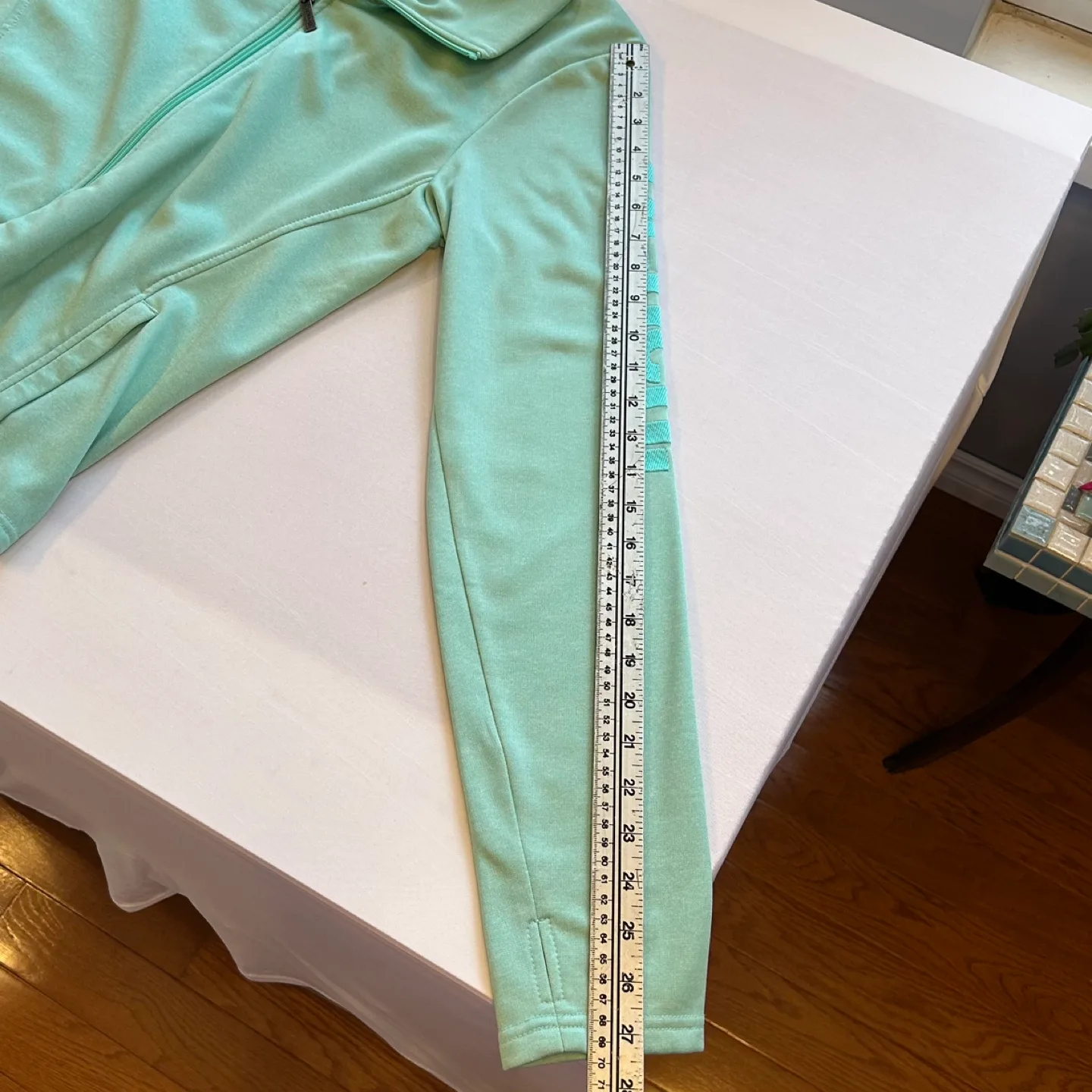 Bench Mint Green Fitted Zip Up Lightweight Jacket Size XL image indicator(10)