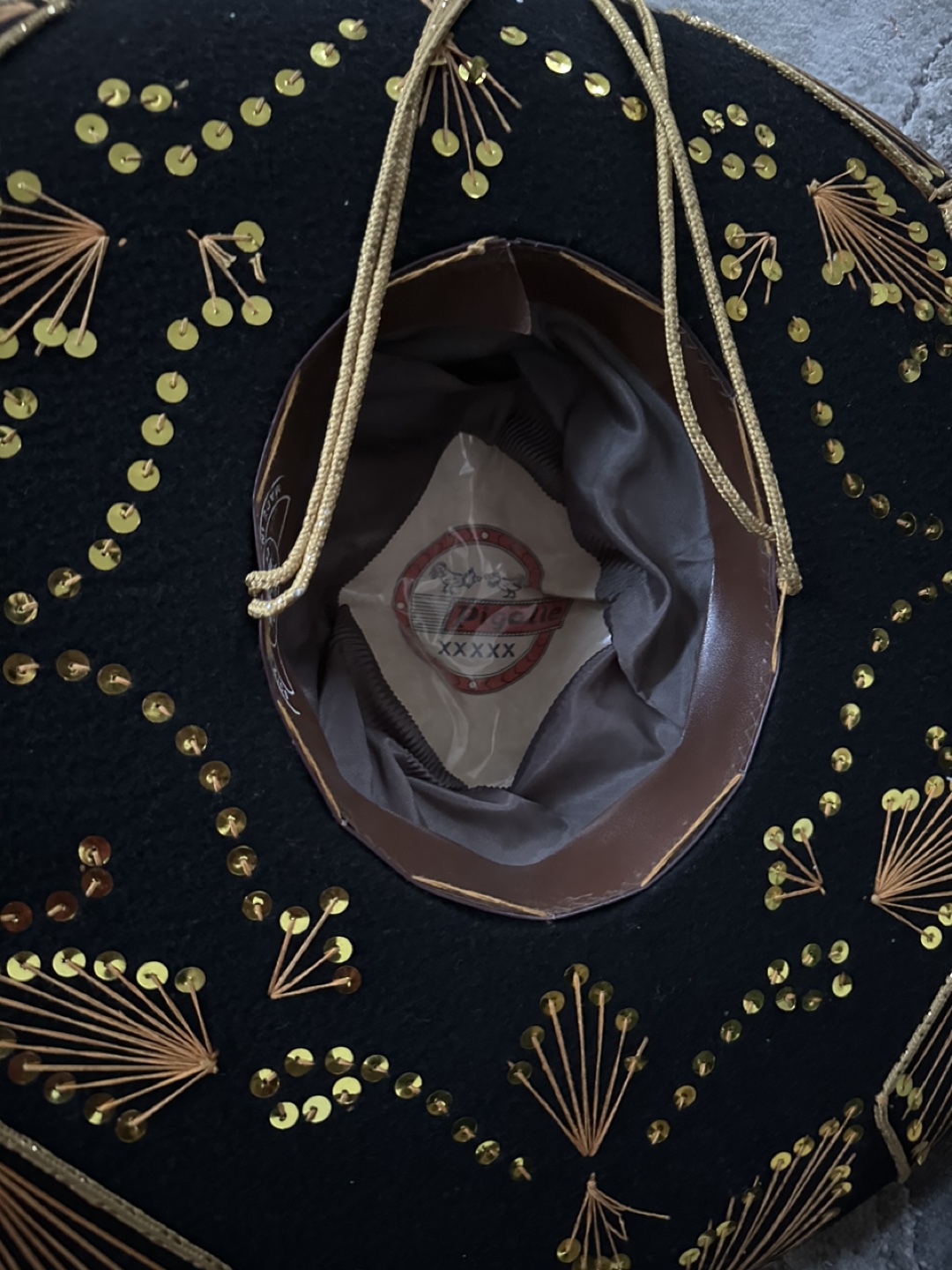 Black Sombrero with Gold Sequins - photo 2