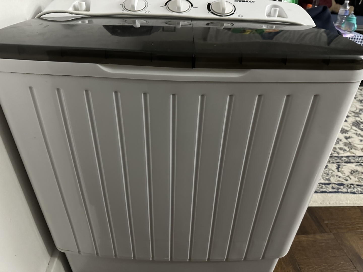 ENGINDOOT Portable Compact Twin Tub Washing Machine