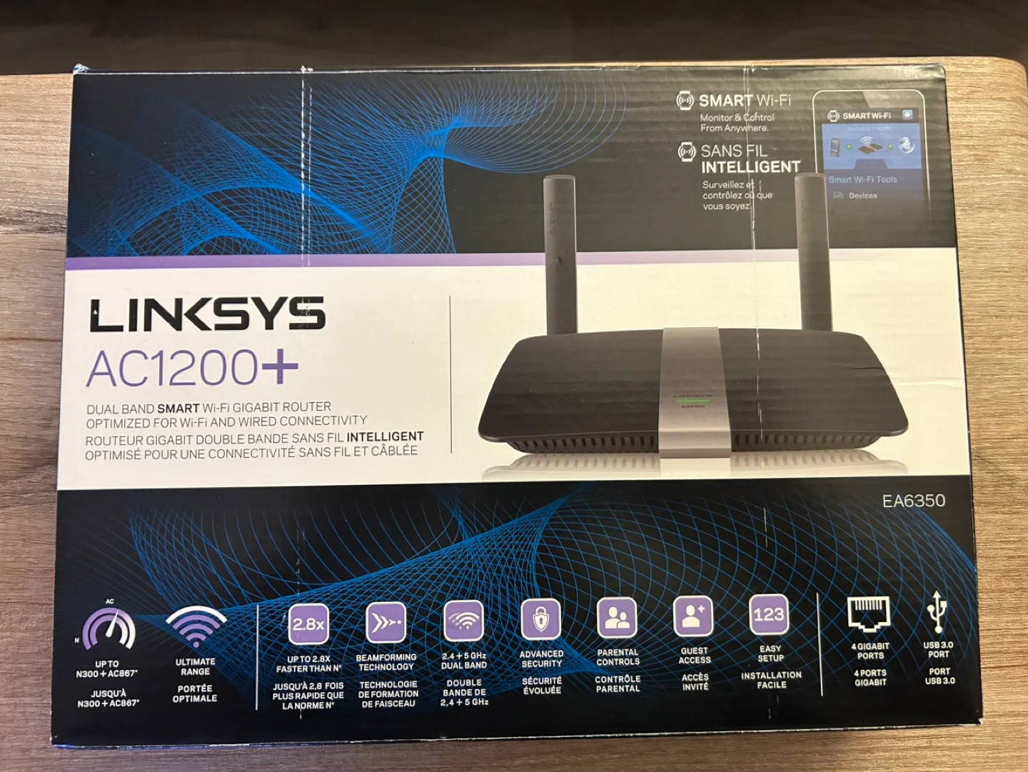 Linksys EA6350 AC1200+ Dual Band Smart Wi-Fi Router #freecycle thumbnail
