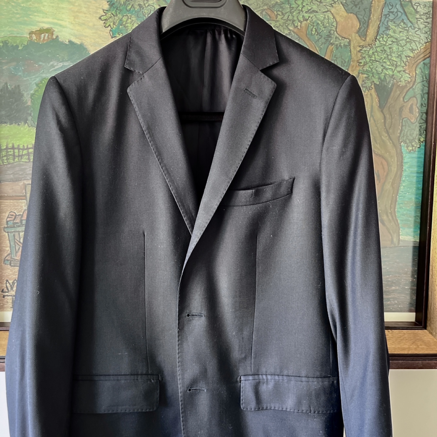 Massimo Dutti Dark Navy Suit Jacket and Pants