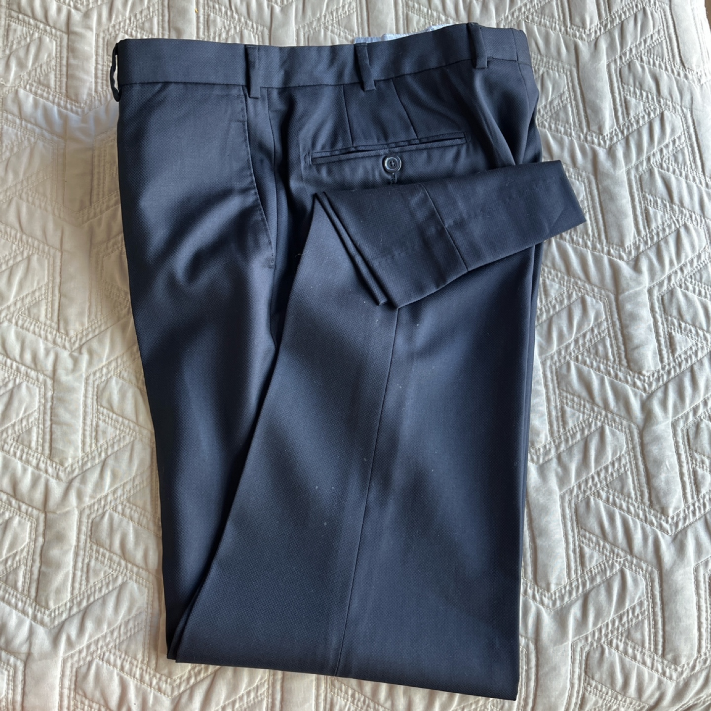 Massimo Dutti Dark Navy Suit Jacket and Pants - photo 4