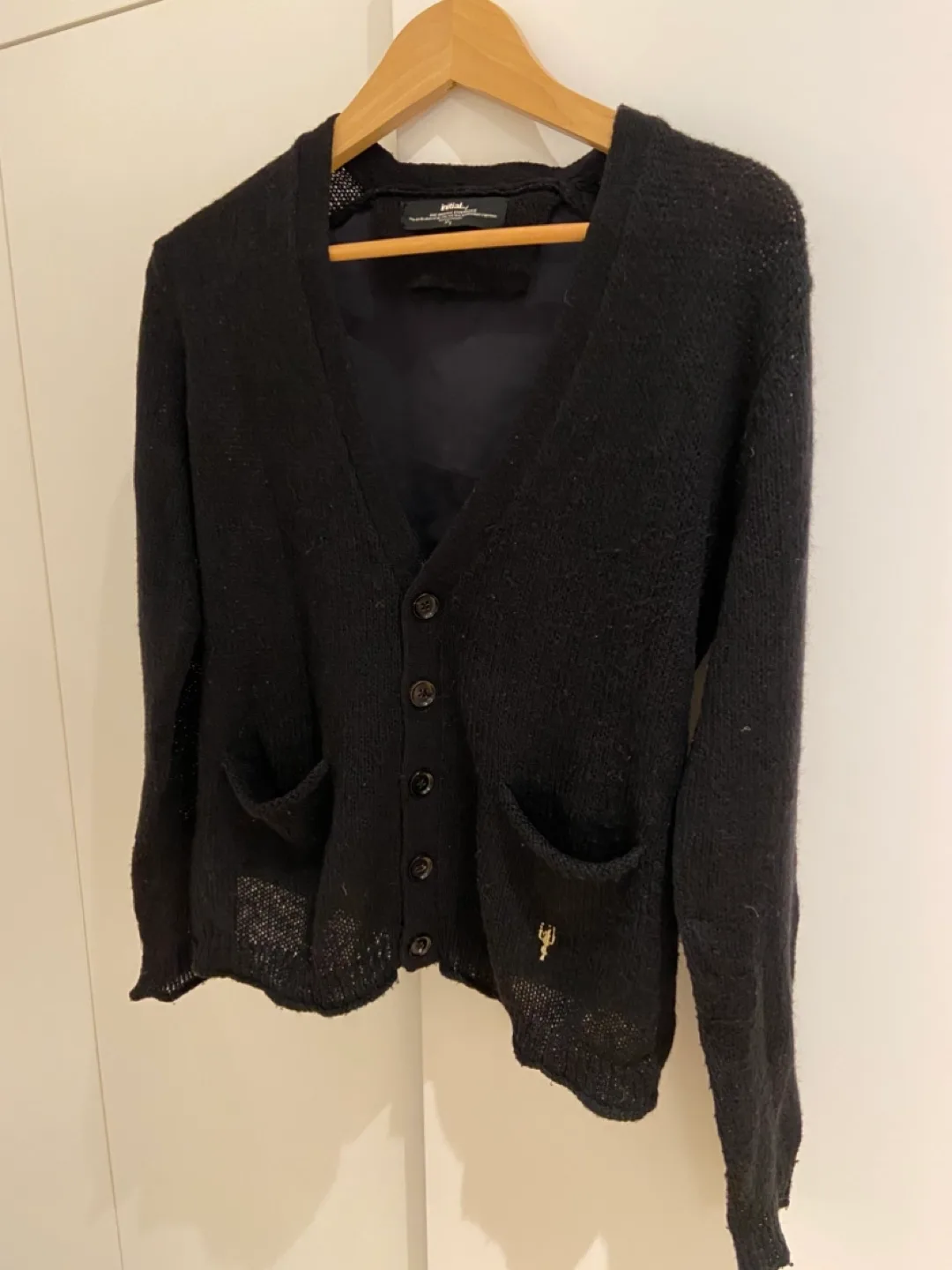 Navy Blue Cardigan with Vest Back image indicator(2)