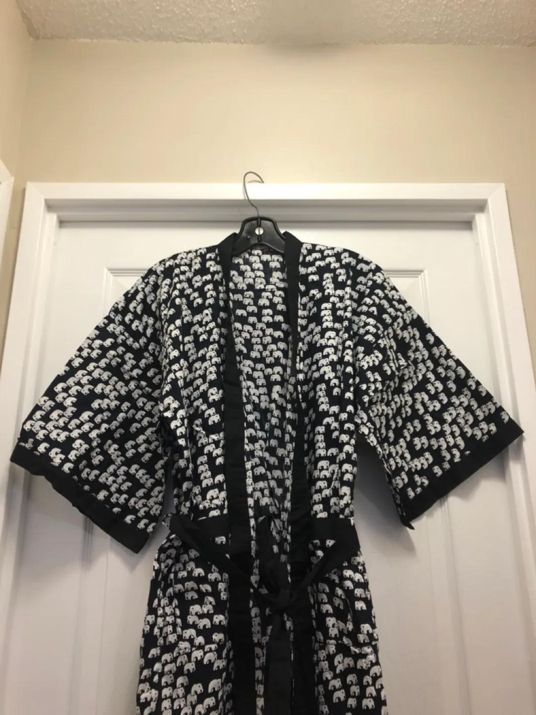 Elephant Print Robe with Matching Slippers image indicator(2)
