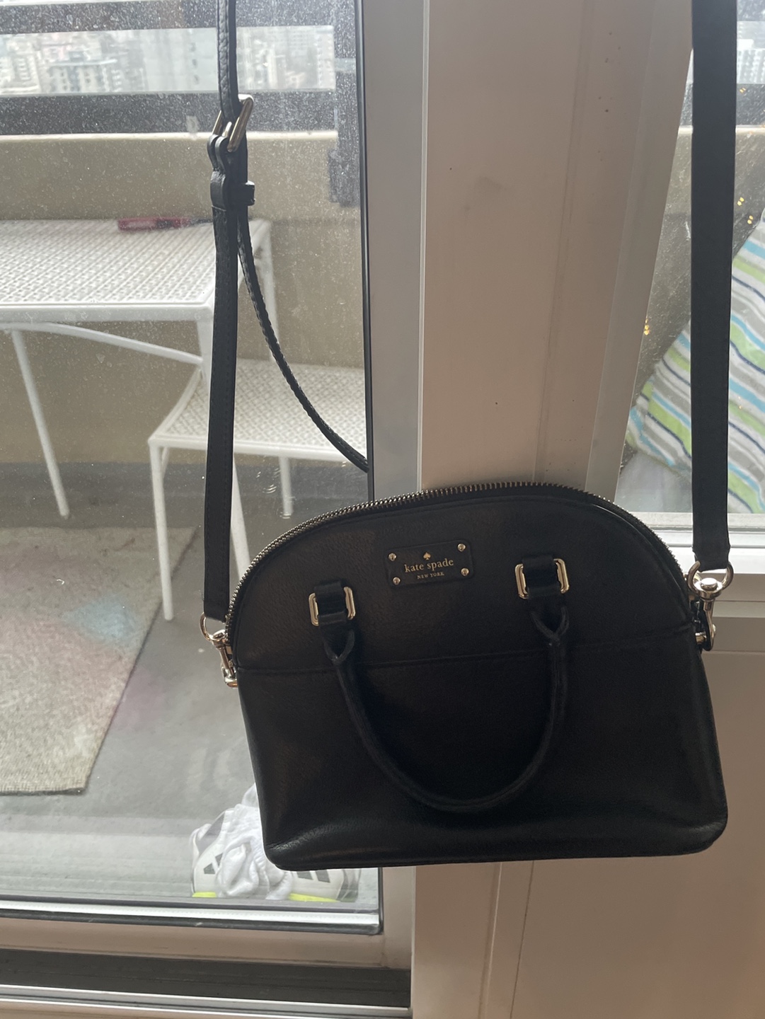 Kate Spade Black Leather Crossbody Bag