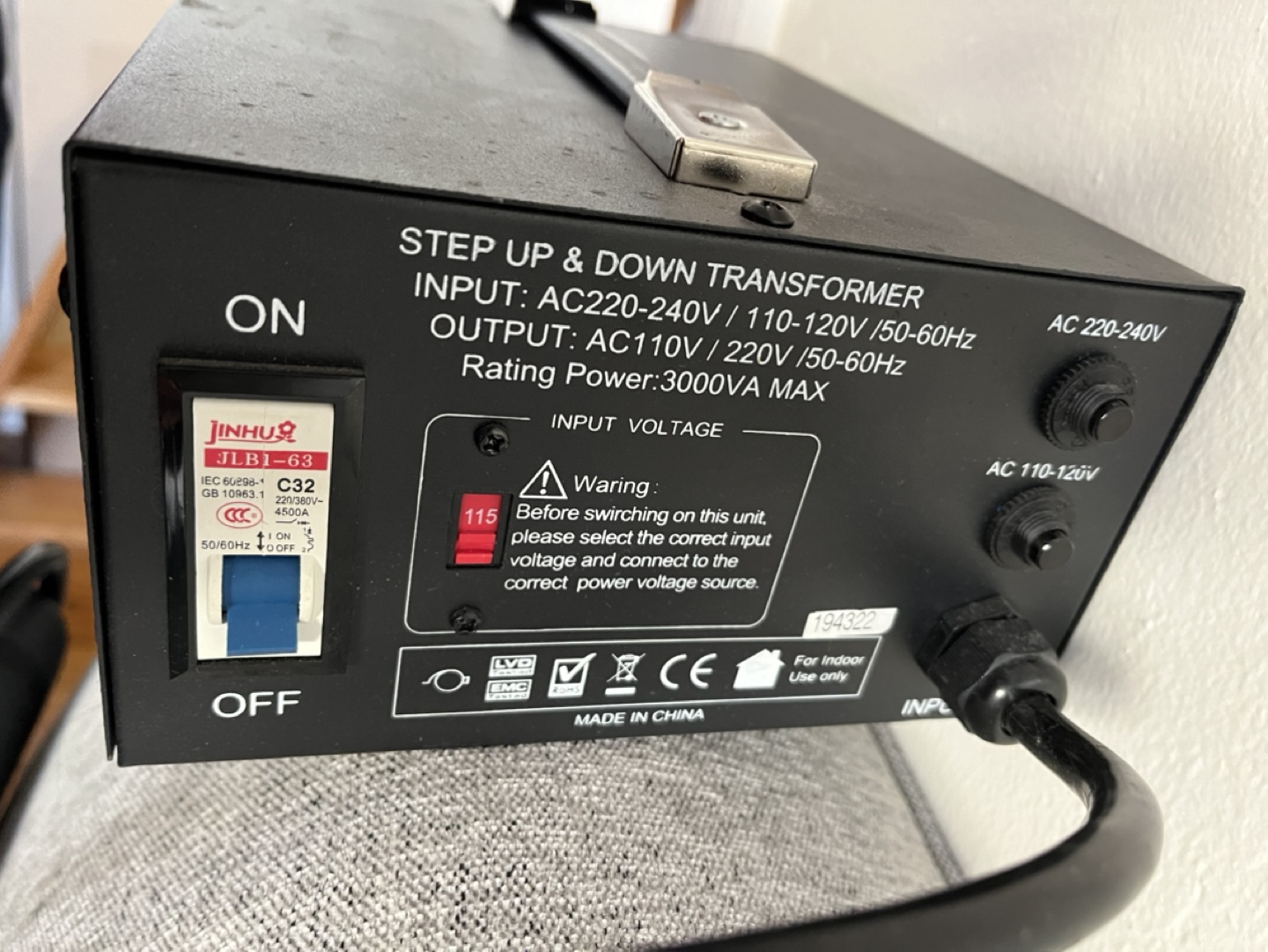 Step Up & Down Transformer ELC T-3000 - photo 2