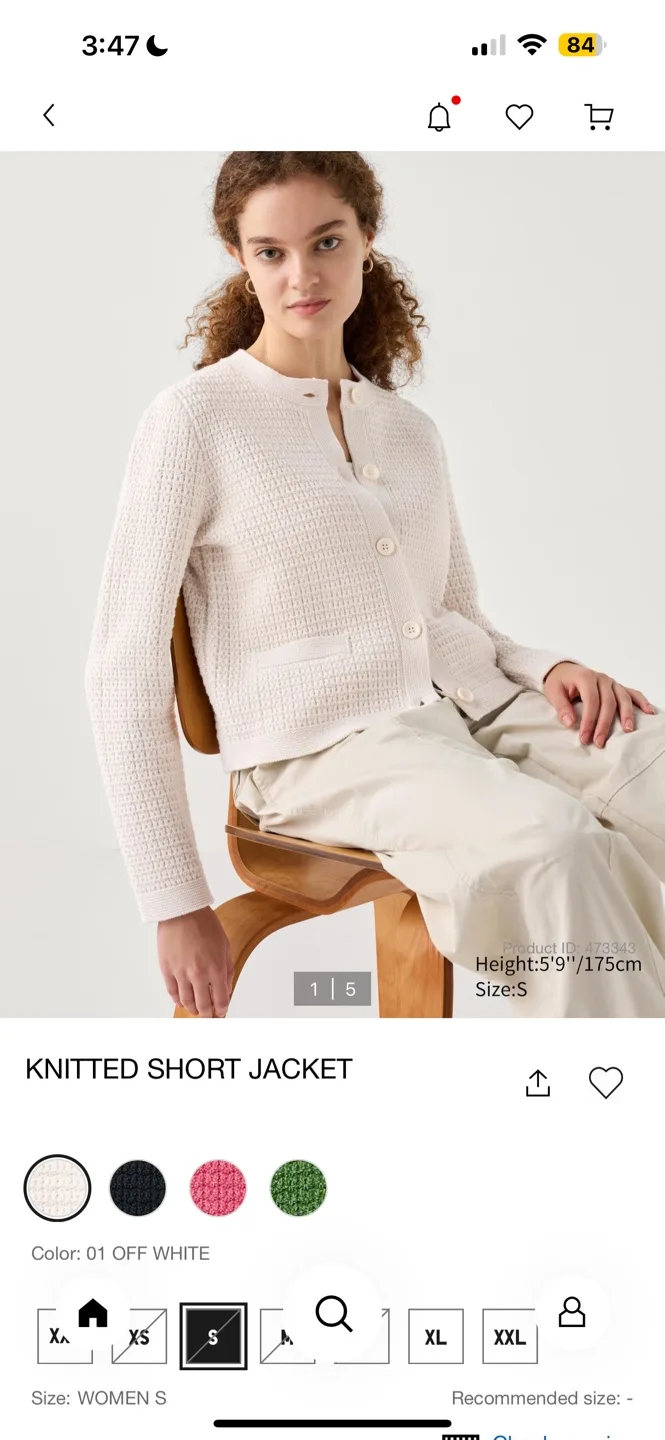 UNIQLO Knitted Short Jacket image indicator(3)