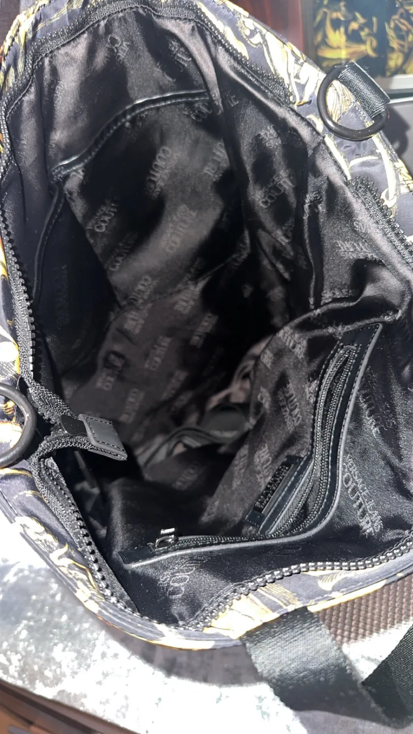 Versace Jeans Couture Black and Gold Tote Bag image indicator(2)