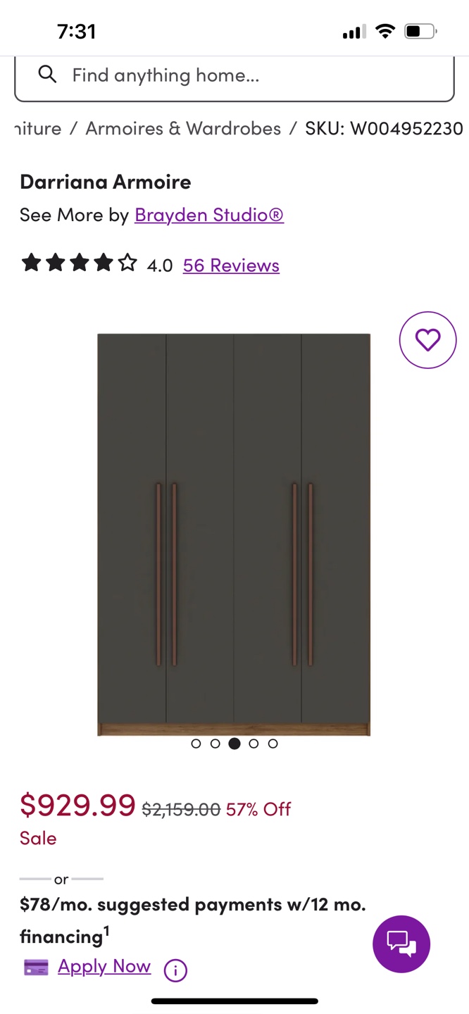 Double wardrobe, Gray - photo 2