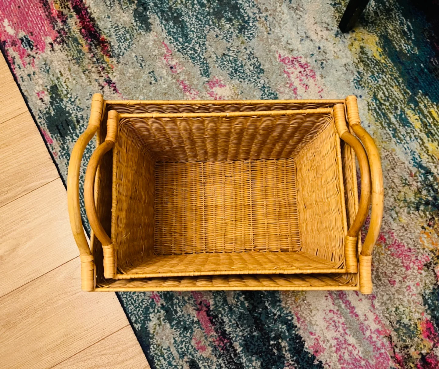 Set of 2 Wicker Storage Baskets image indicator(4)