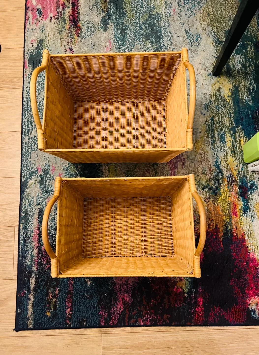 Set of 2 Wicker Storage Baskets image indicator(3)