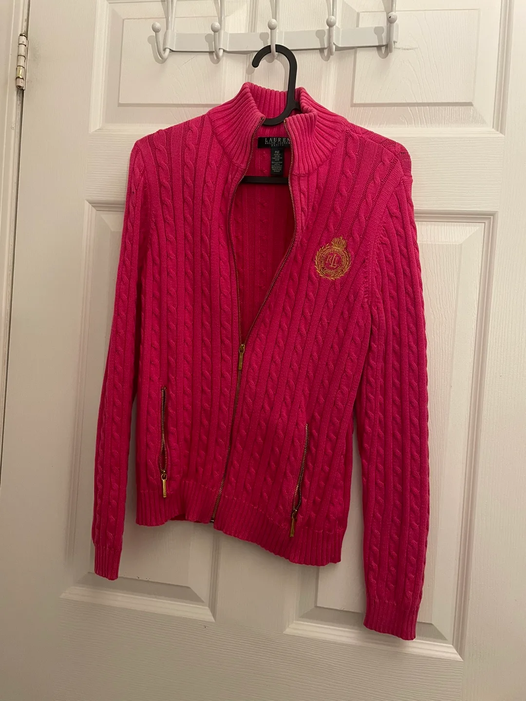 Ralph Lauren Petite Pink Knit Sweater image indicator(5)