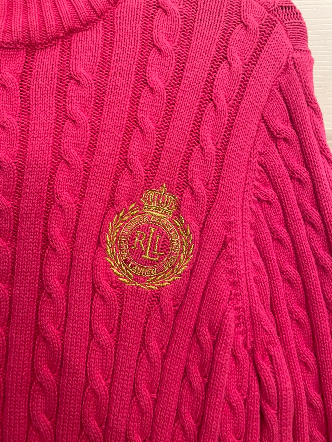 Ralph Lauren Petite Pink Knit Sweater image indicator(2)