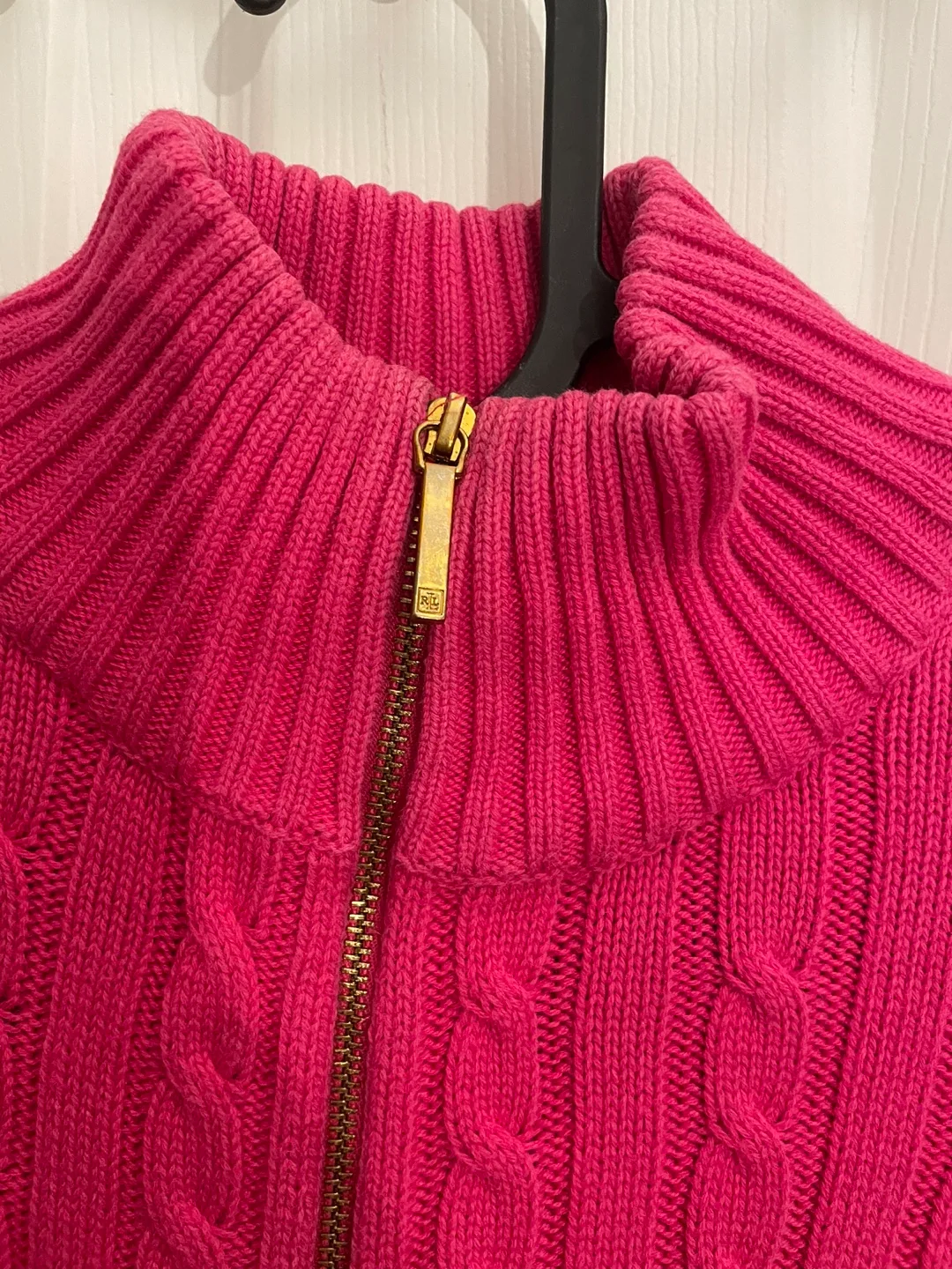 Ralph Lauren Petite Pink Knit Sweater image indicator(3)