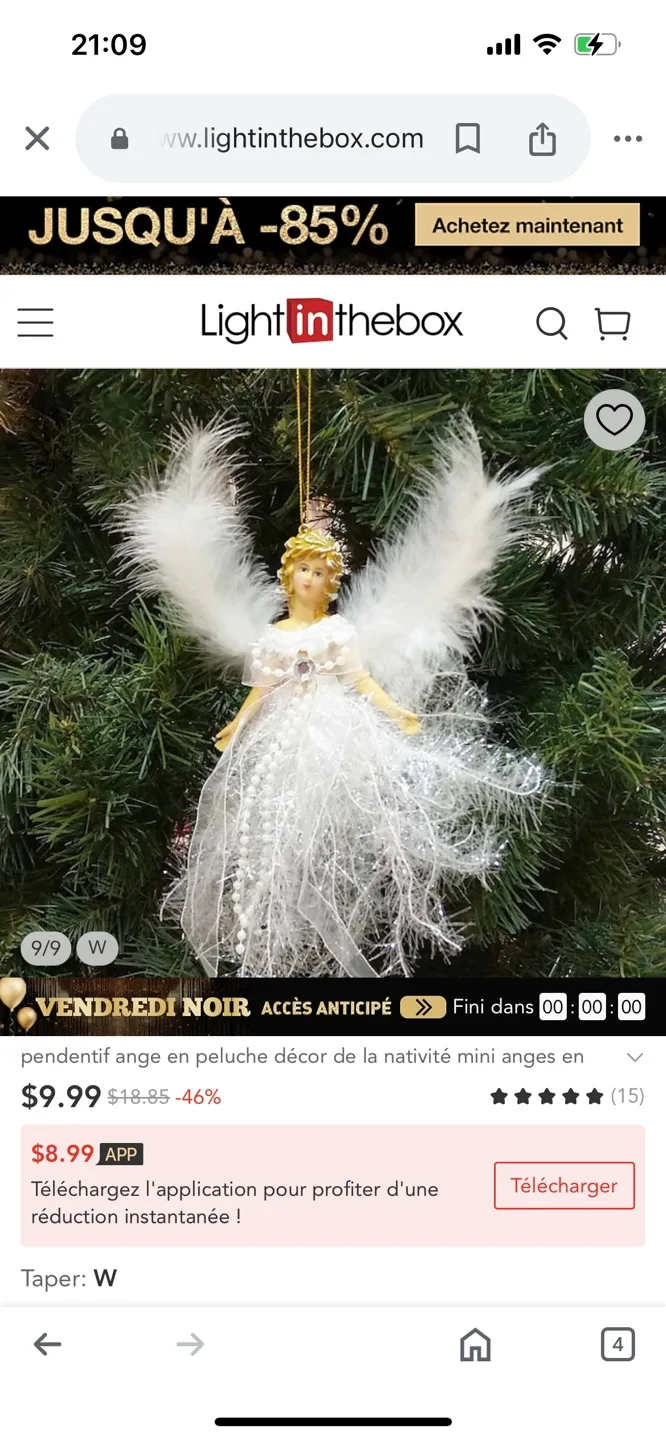🤩ONLY $3 each🤩 3 Angel Christmas Ornaments image indicator(9)