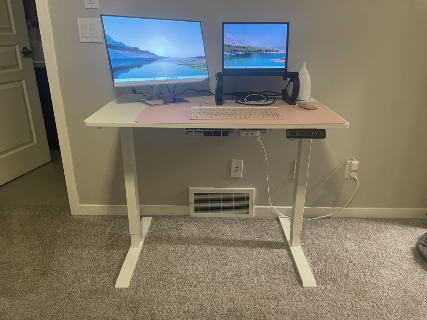 White Standing Desk