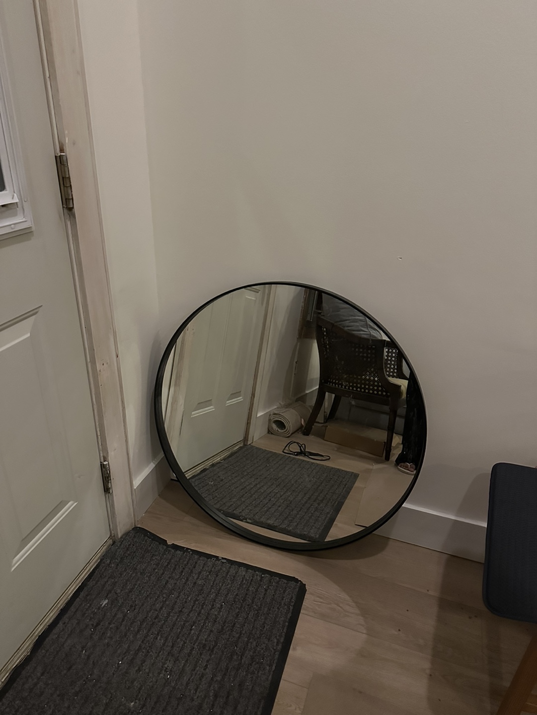 IKEA full length circle mirror