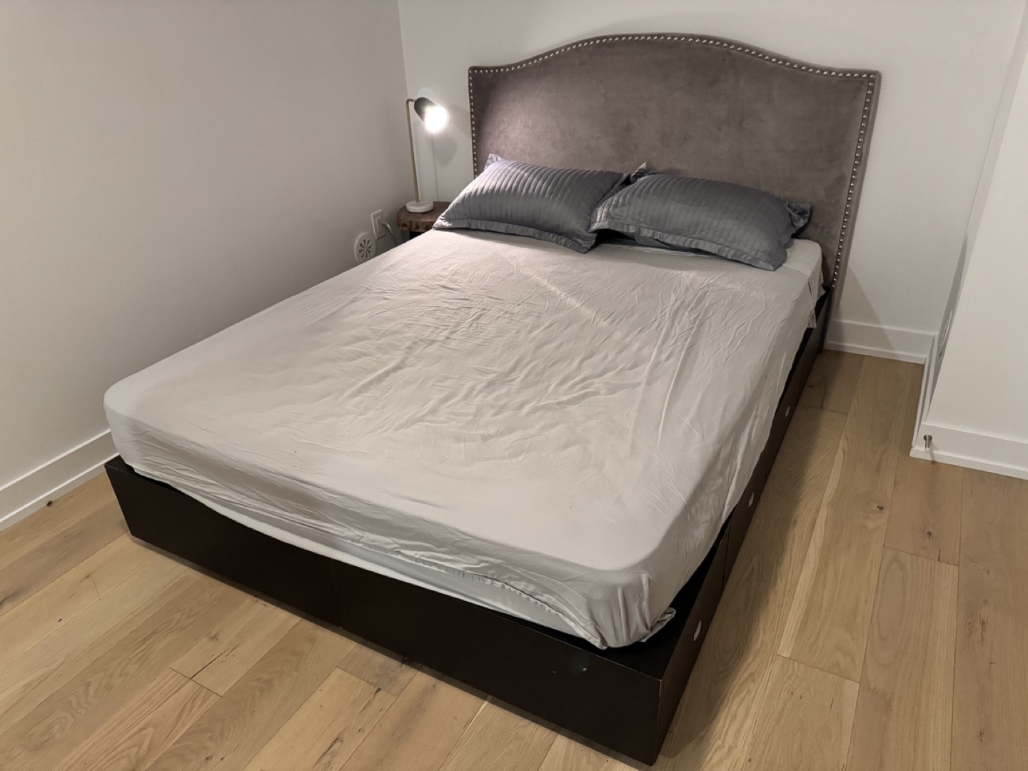 Queen-Sized Bed Frame with Headboard and Storage Drawers - photo 5