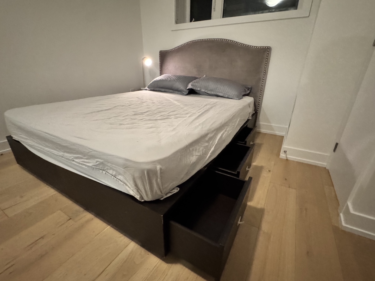 Queen-Sized Bed Frame with Headboard and Storage Drawers - photo 3