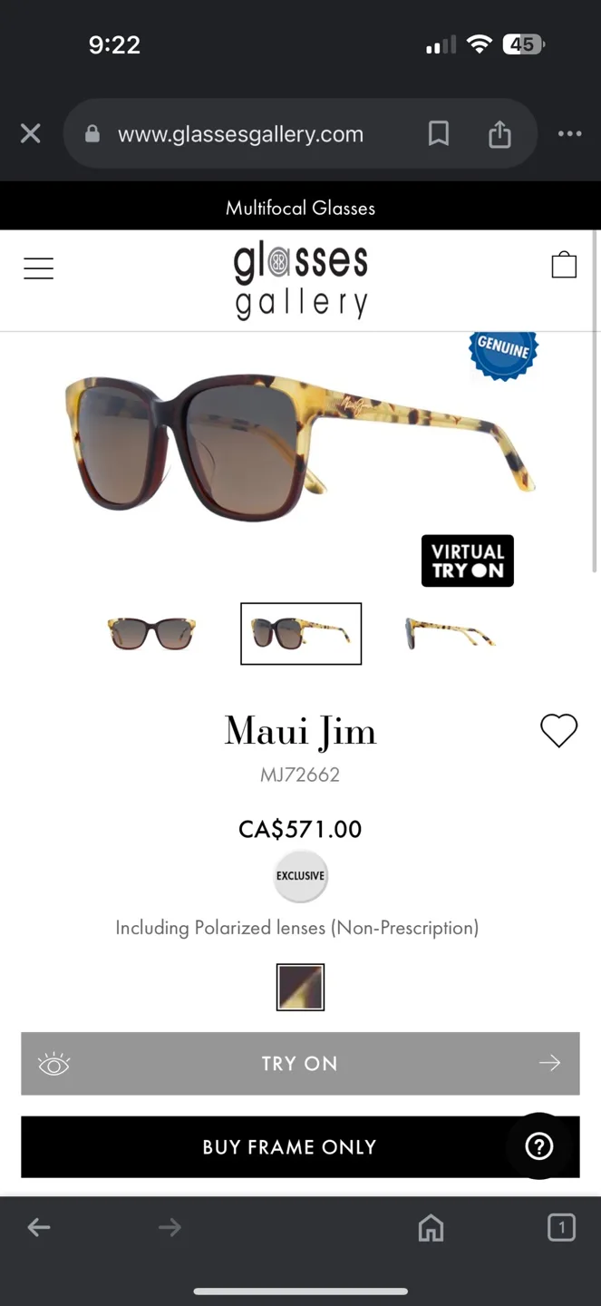 Maui Jim Sunglasses thumbnail