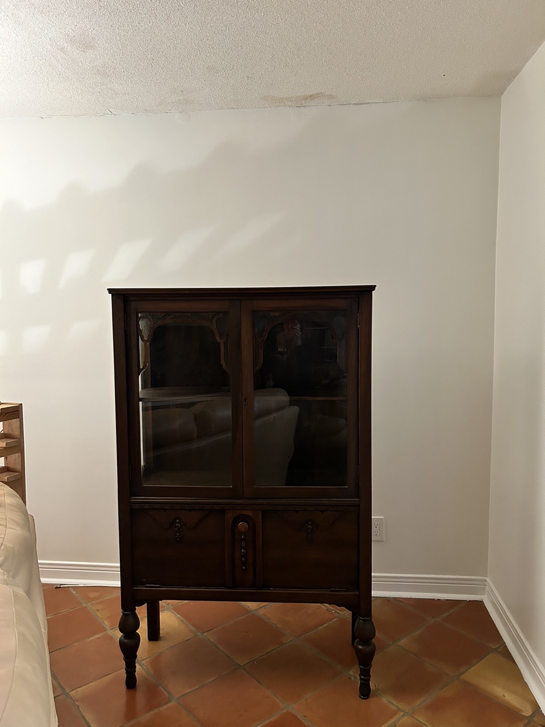 Antique Glass Door Cabinet