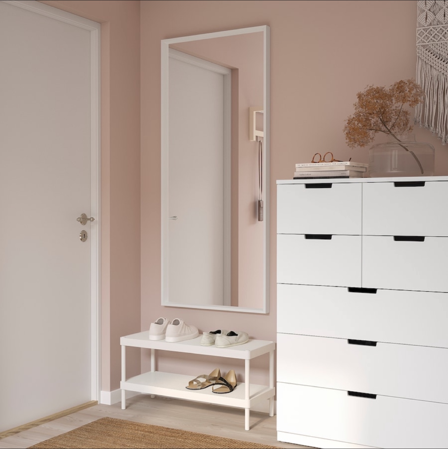 IKEA NISSEDAL Mirror, White, 65x150 cm - photo 3