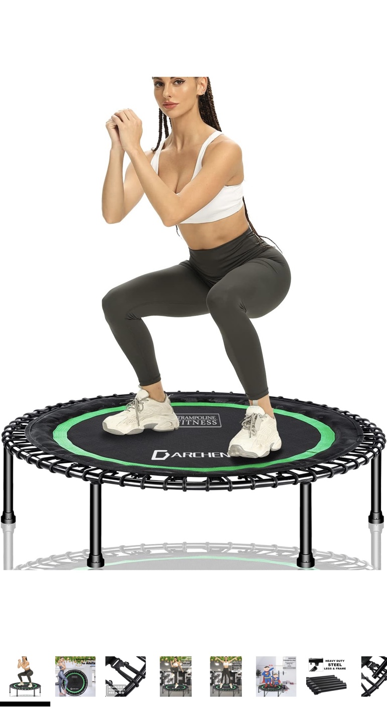GARCHEN Mini Trampoline Fitness Workout Rebounder for Adults - photo 5