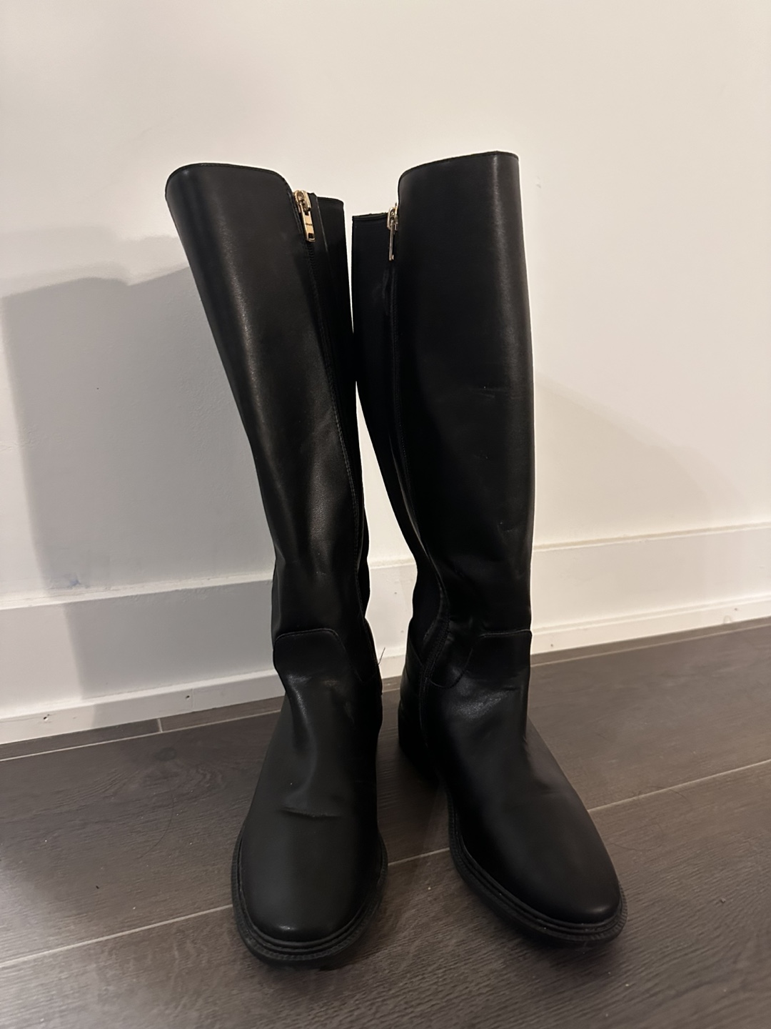 Coach Black Leather Knee High Boots - photo 3