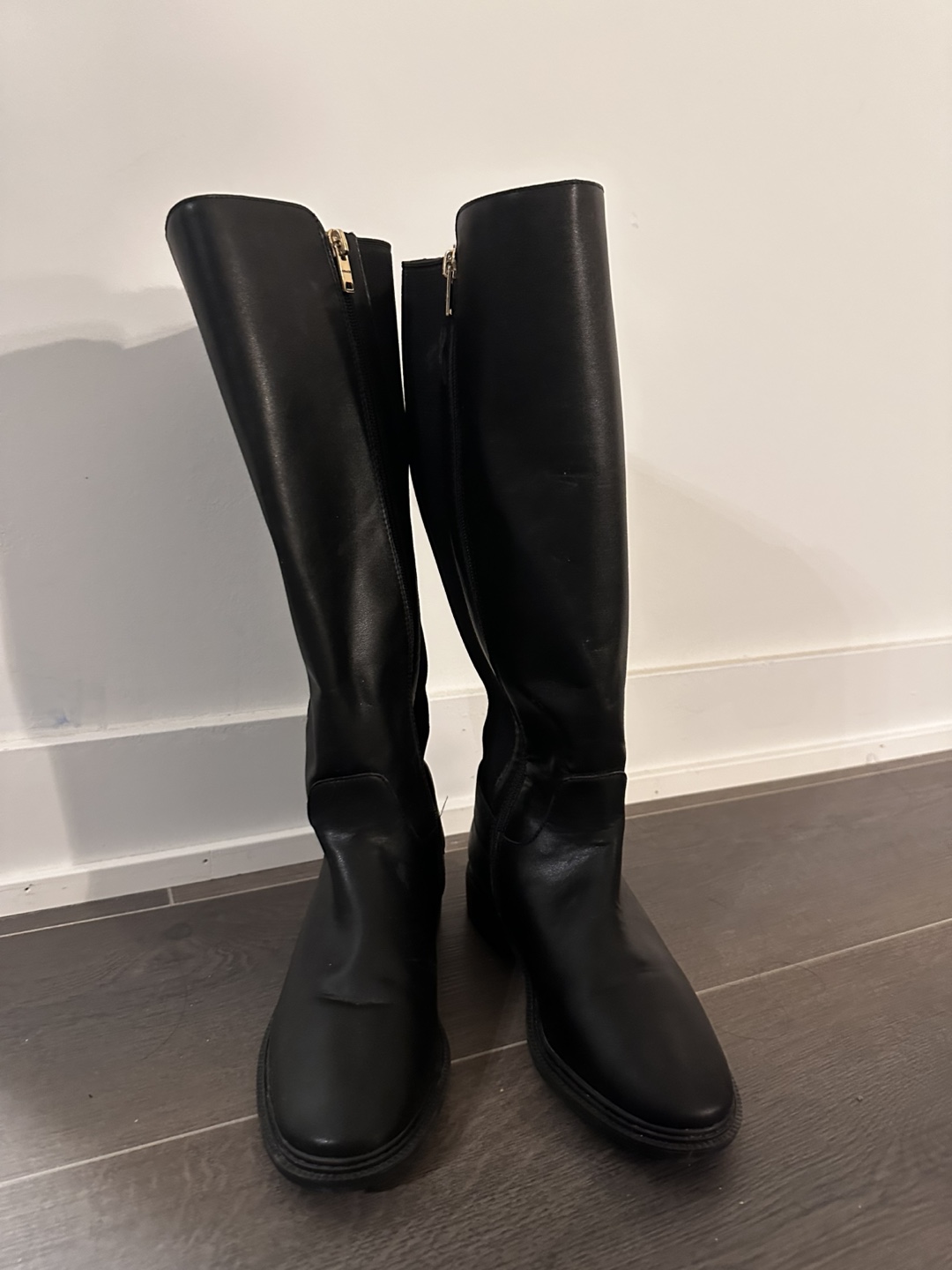 Coach Black Leather Knee High Boots