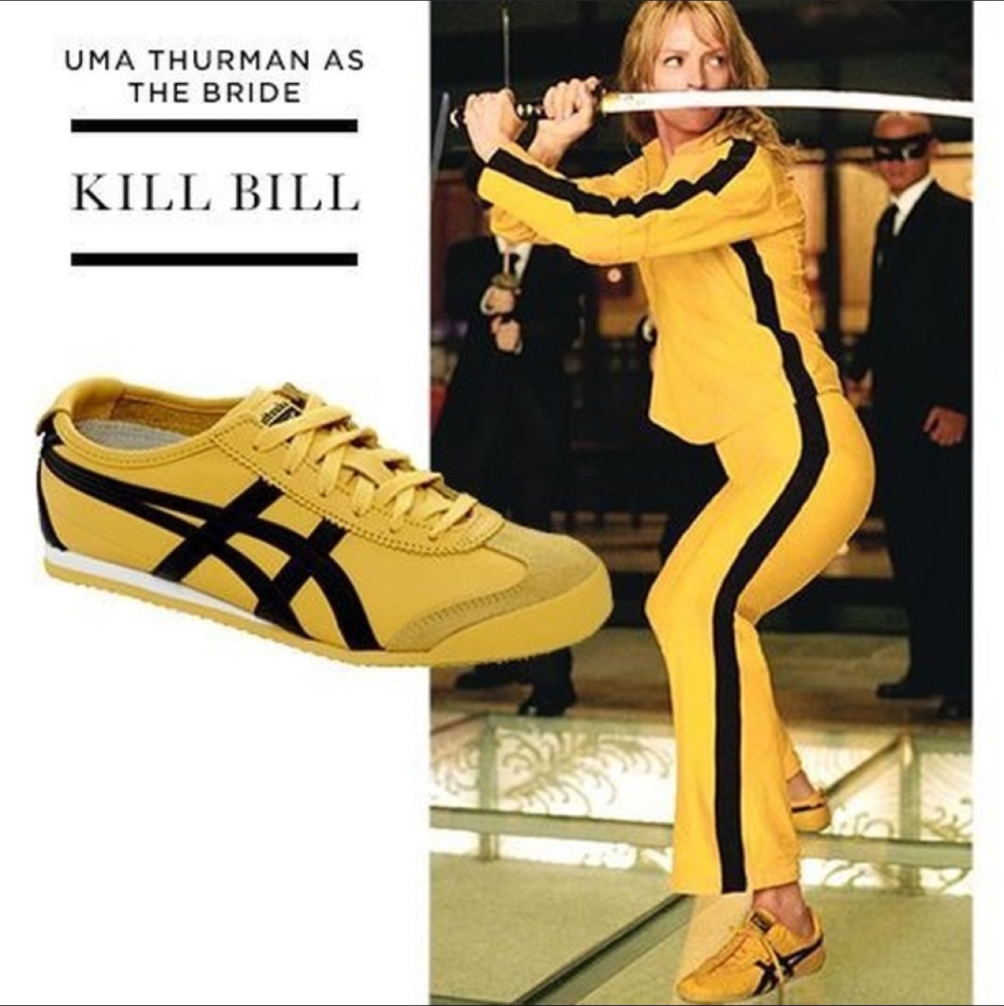Brand New Onitsuka Tiger Mexico 66 - Yellow Black “Bill Kill” - photo 3