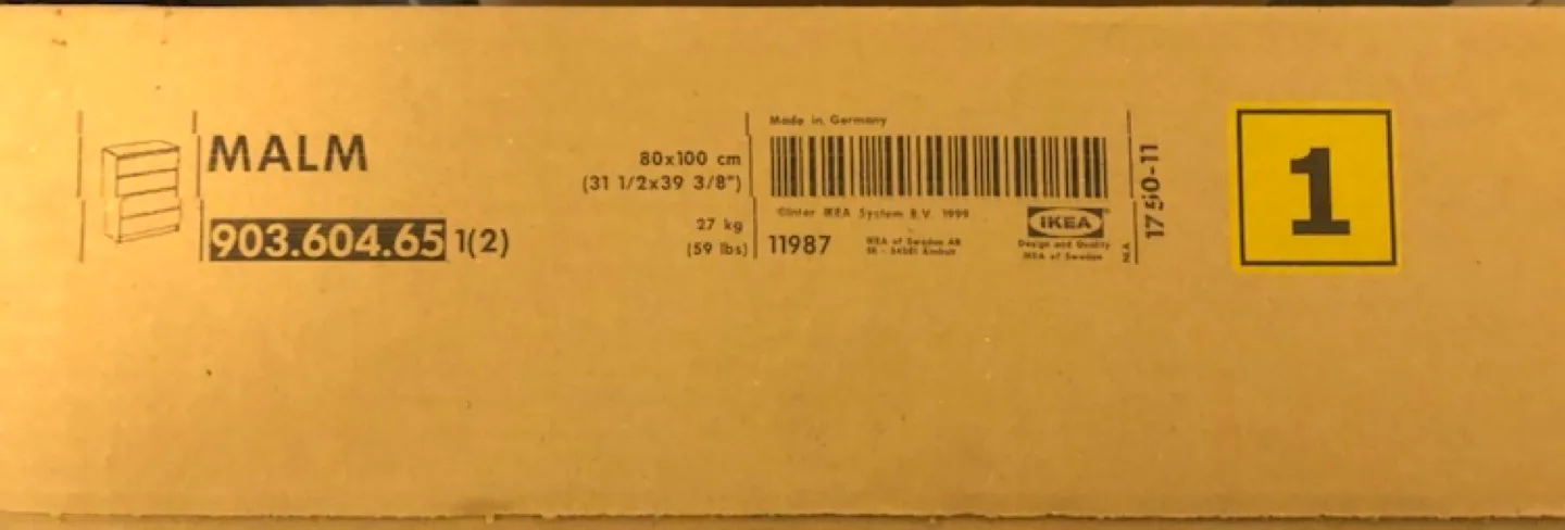 IKEA MALM 4-Drawer Dresser - Black image indicator(5)