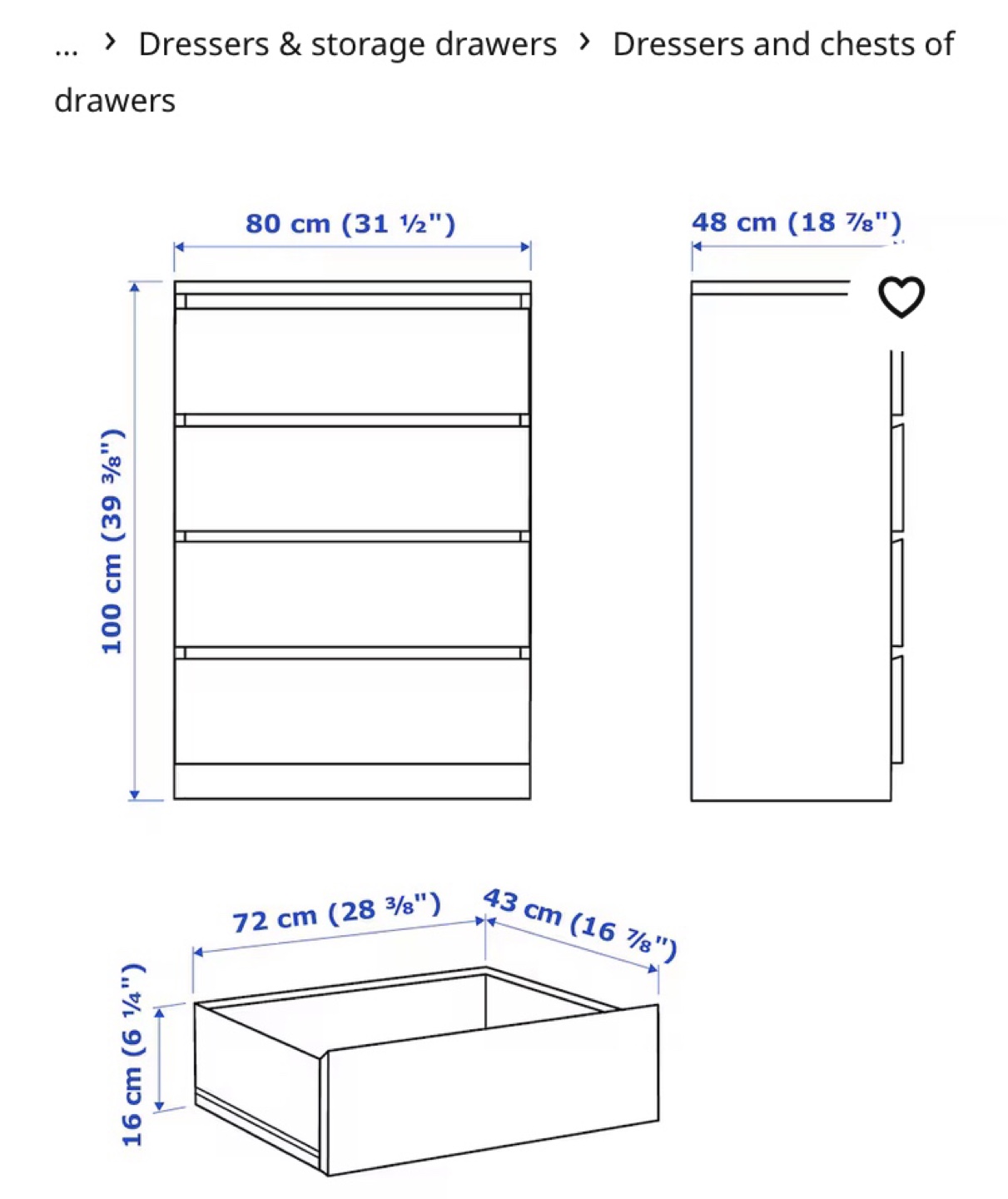 IKEA MALM 4-Drawer Dresser - Black - photo 3