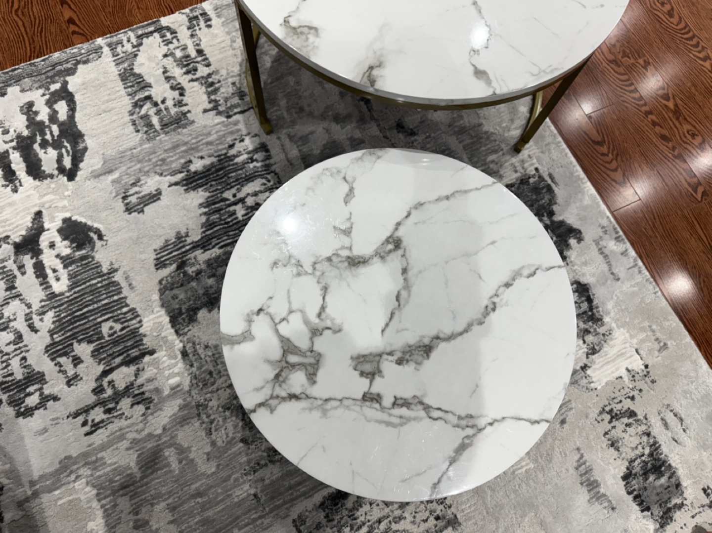 Marble Top Coffee Table Set - photo 2