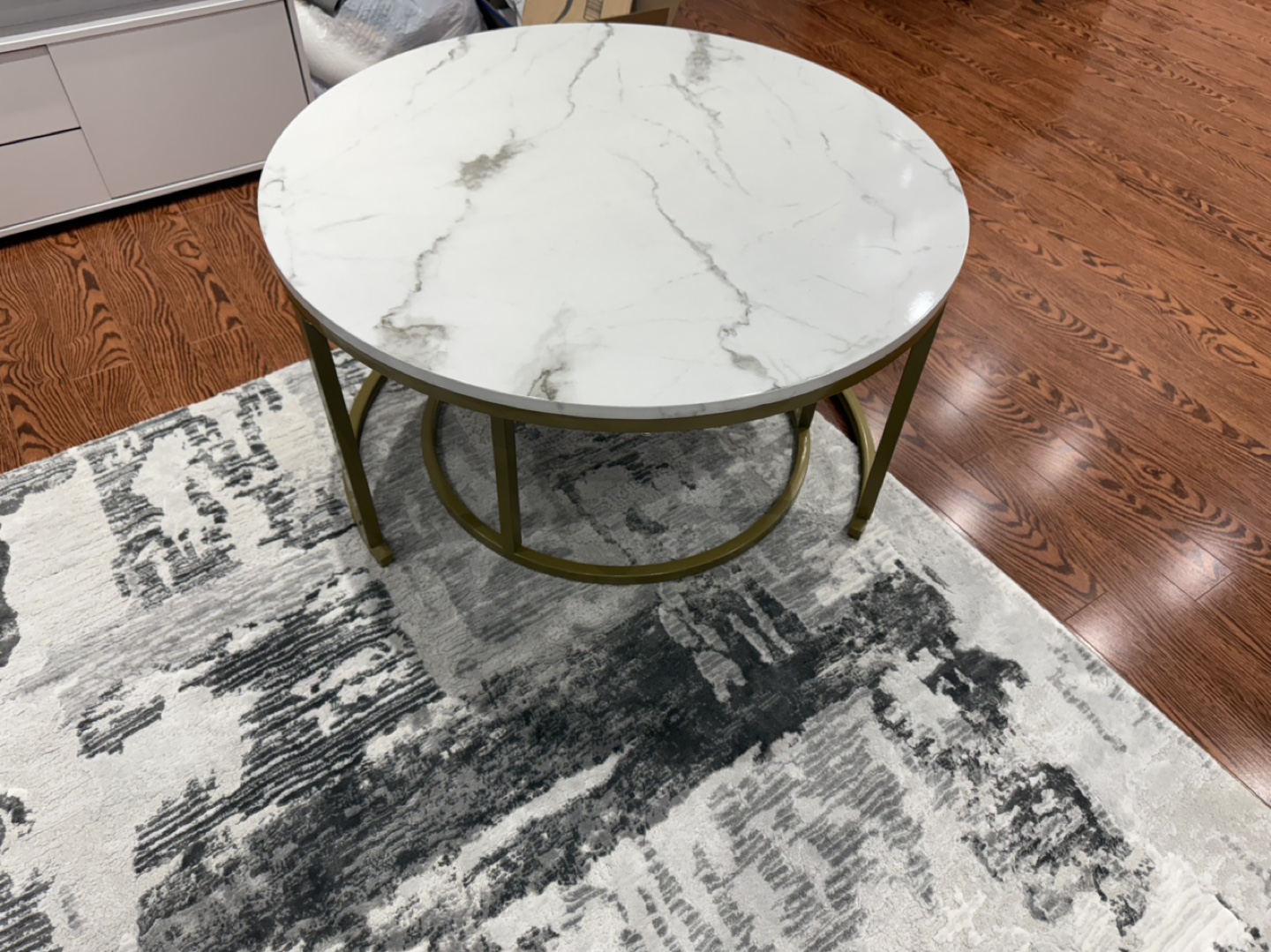 Marble Top Coffee Table Set - photo 4