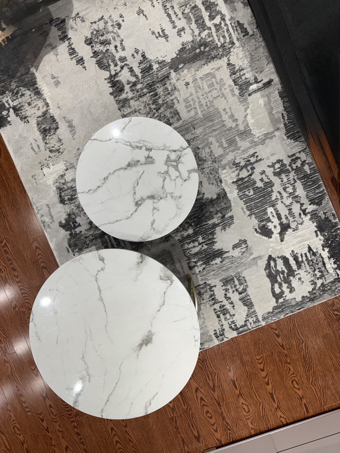 Marble Top Coffee Table Set