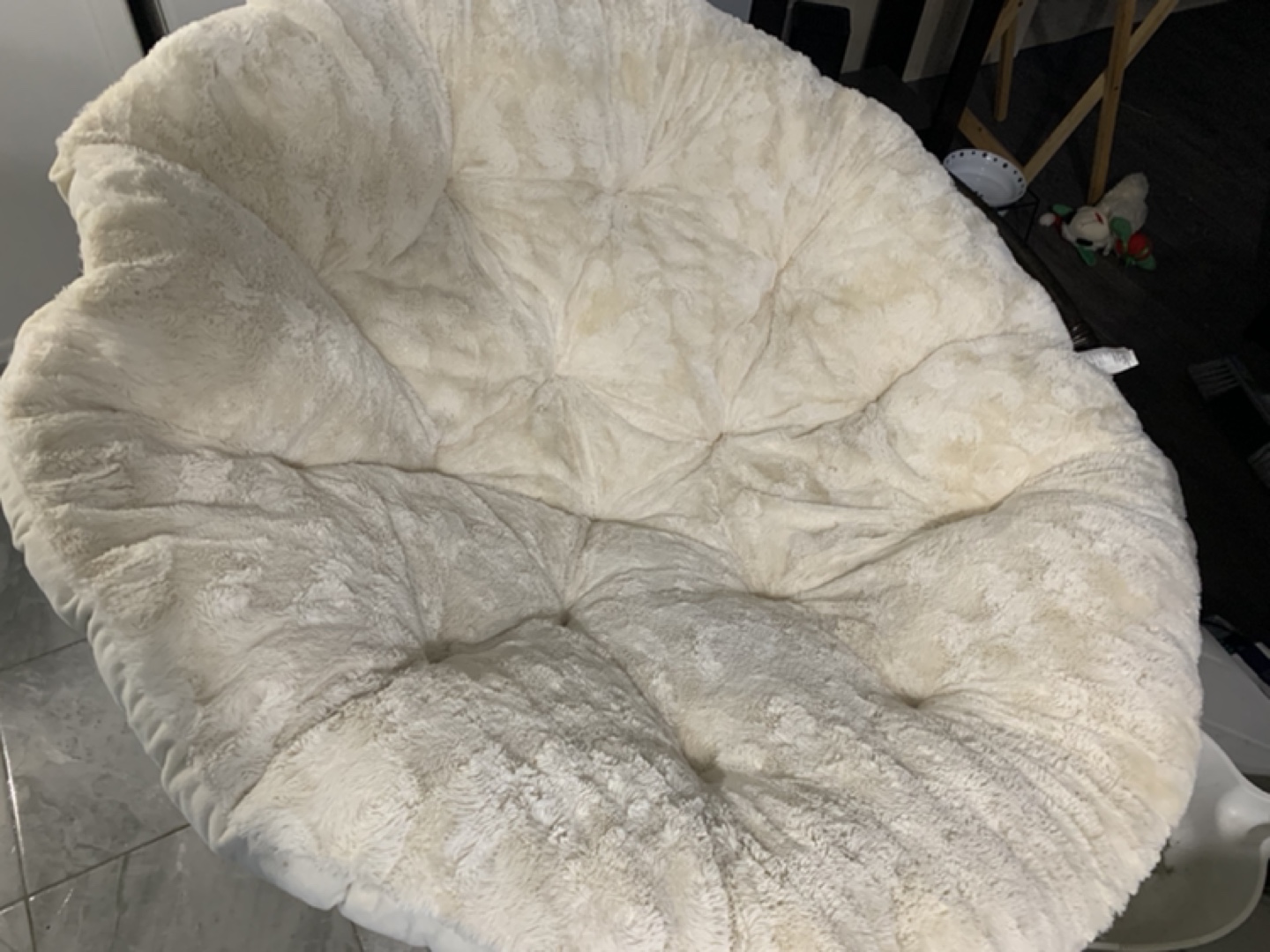 Papasan chair cream cushion - photo 2