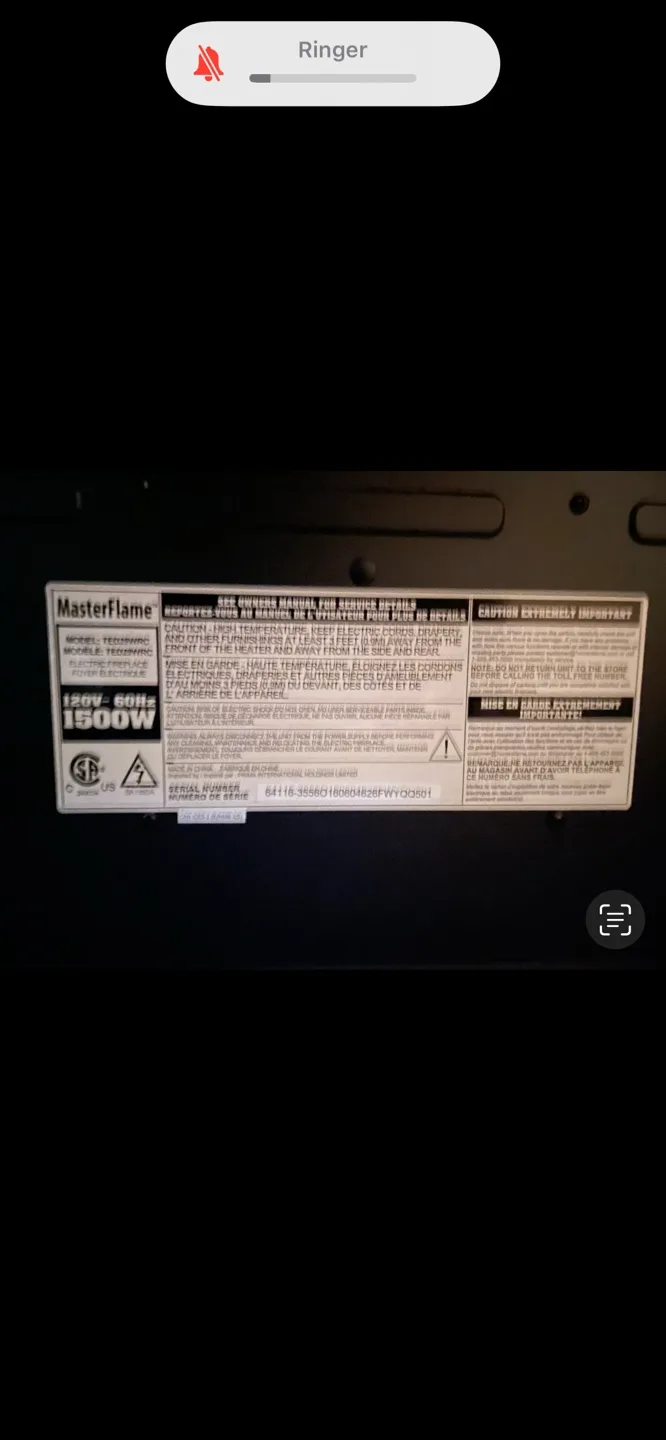 Masterflame Electric Fireplace image indicator(2)