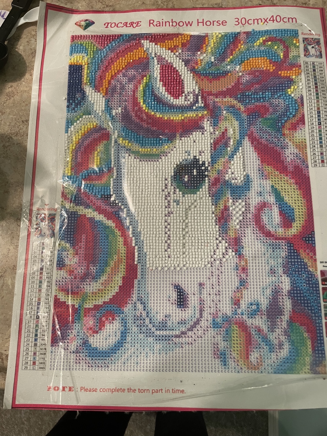 DIY Diamond Painting - Rainbow unicorn