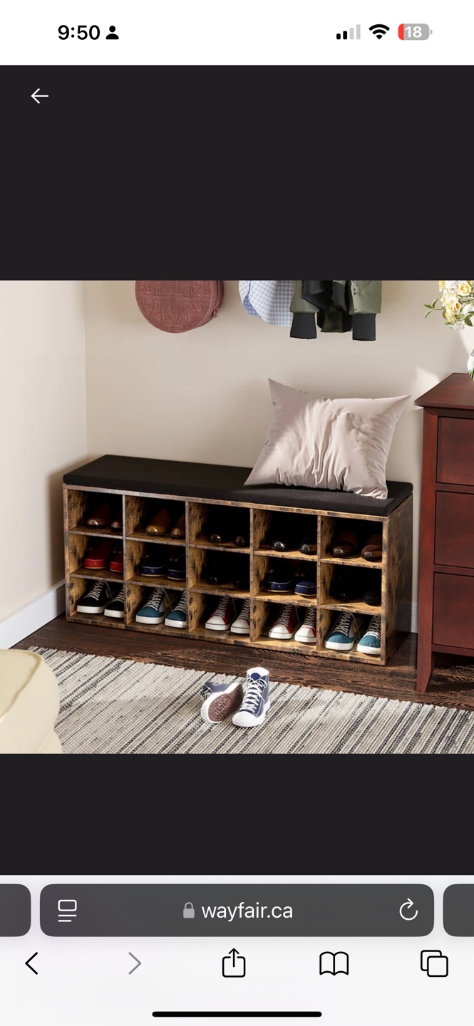 Shoe Storage Bench