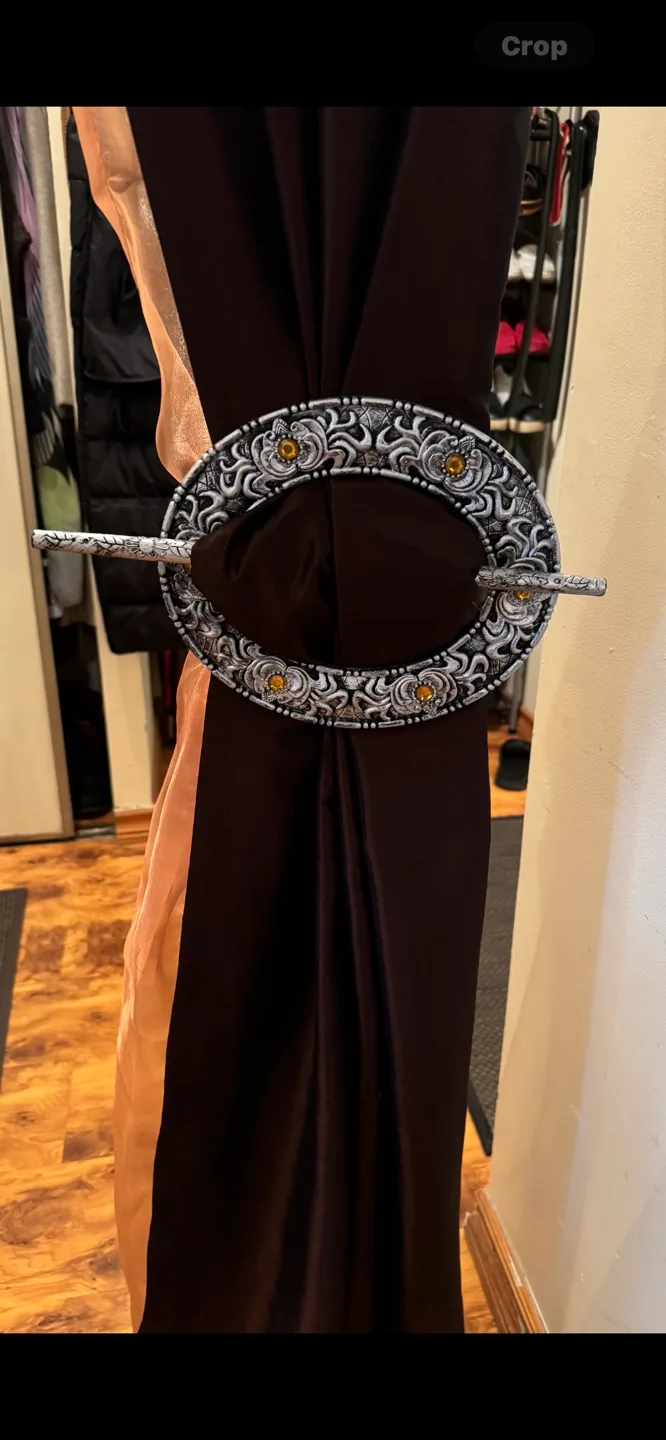 Ornate Silver Curtain Tiebacks image indicator(2)