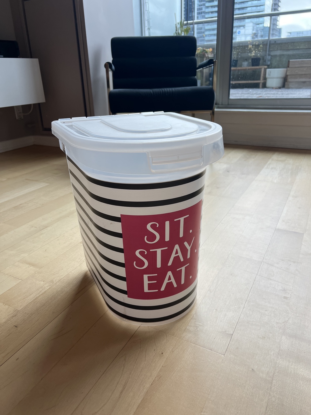 Paw Prints Pet Food Container with Scoop